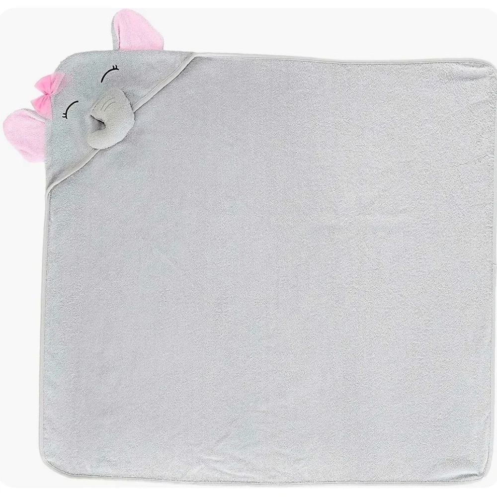 3/$13 Hudson Baby 100% cotton terry hooded towel.